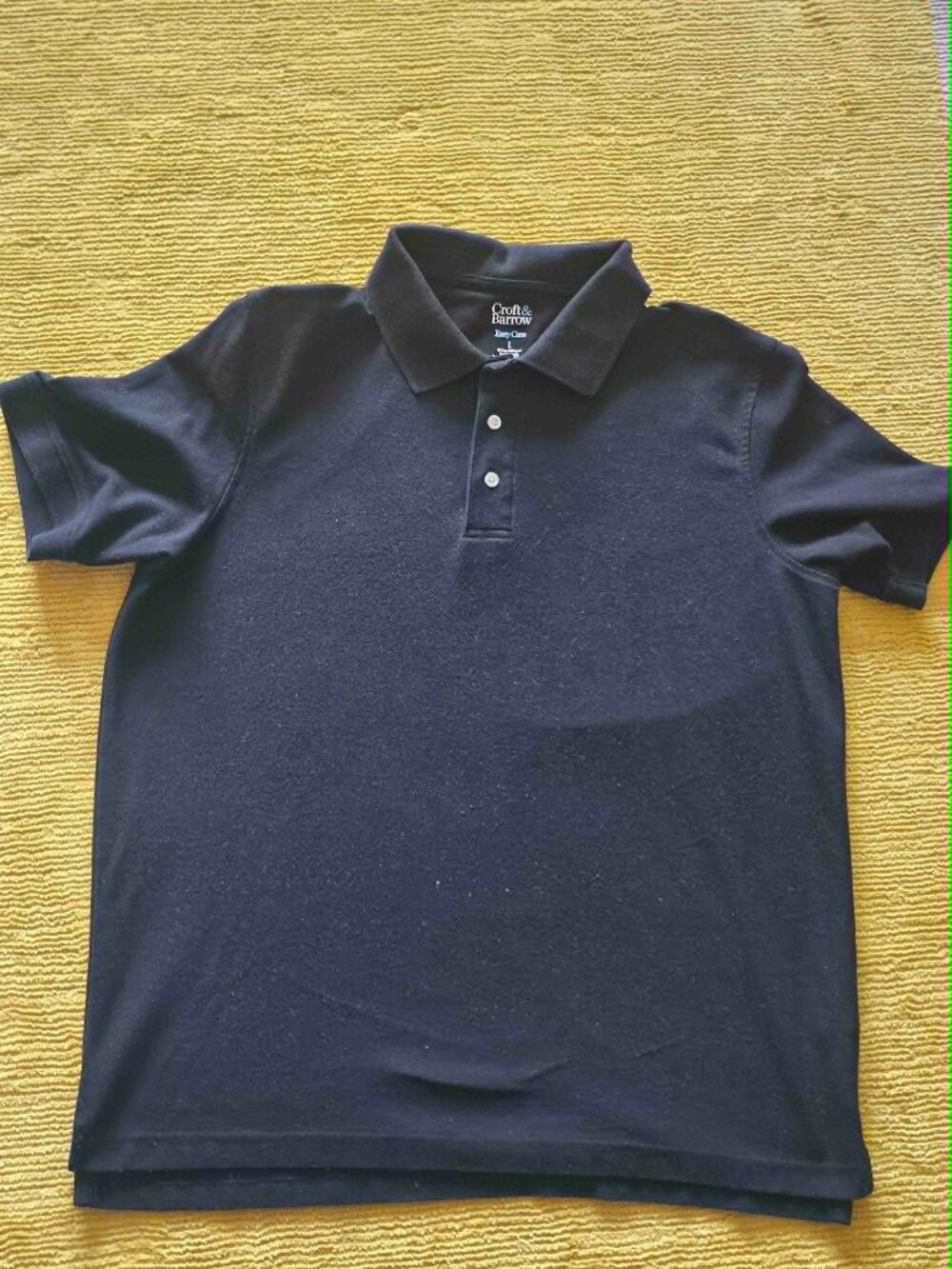 Croft & Barrow Polo Shirt Black